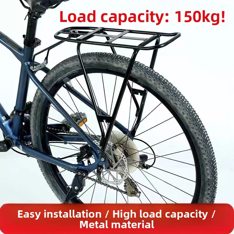 Mountain Bike Rear Rack 24-26-27.5 Inch Load Bearing Bicycle Shelf with Mudboard Cargo Rack Road Bike Rear Clothes Rack