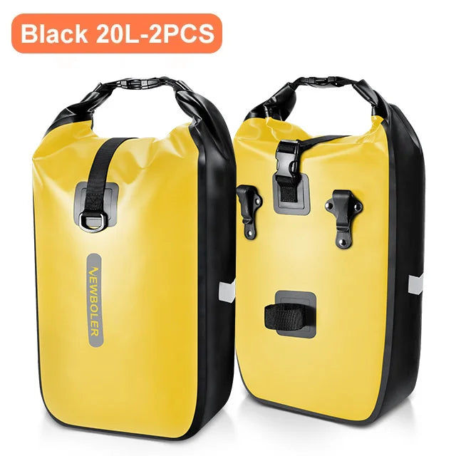 NEWBOLER 10L 20L Waterproof Cycling Bicycle Front Fork Bag Quick Release Bike Rear Seat Trunk Bag Bike Bag Bicycle Accessories