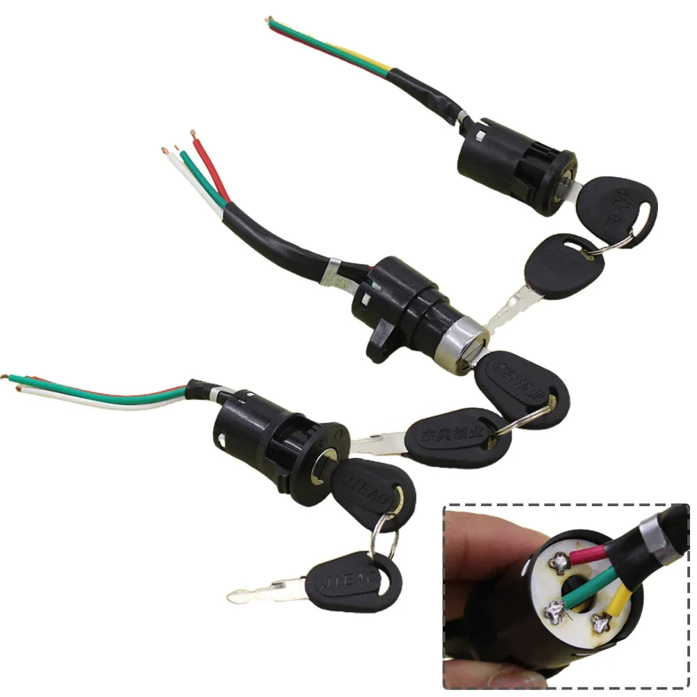 Universal Motorcycle & Ebike Ignition Switch Key Power Lock