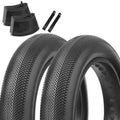 Ebike Fat Tire Replacement Set: with MOHEGIA 2 Pack 26 x 4.0-inch Folding Bicycle Tires Inner Tubes and Tire Levers for Electric Urban Mountain or Three-Wheeled Bicycle