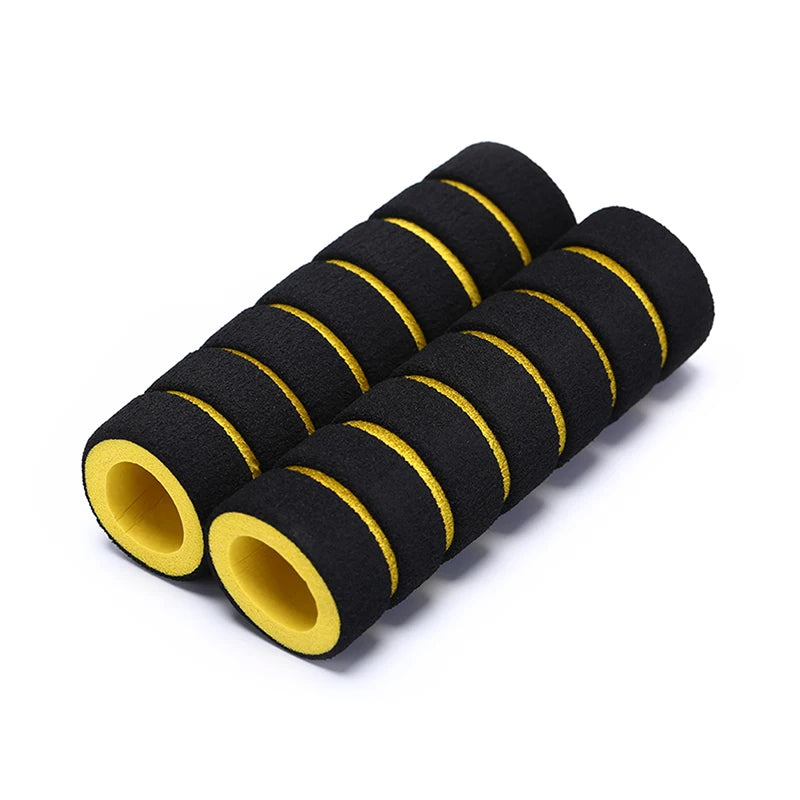 2Pcs Rubber Grip Handle Handlebar Grips Colorful Blue Red Anti-skid Child Children Kids Bike Bicycle Tricycle Skateboard Scooter