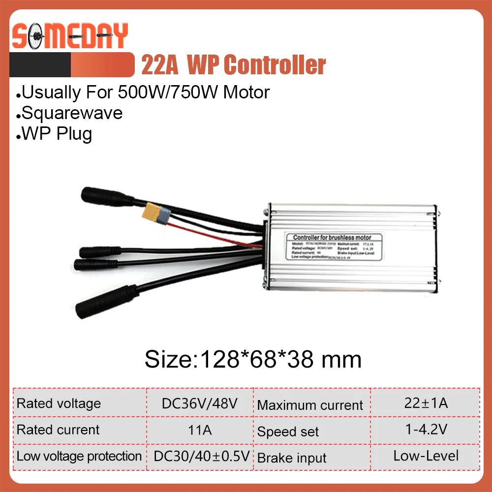 KT Ebike 22A 9 Mosfets Controller 36V 48V 500W 750W With LCD LED Display Ebike Parts Accessies For Electric Bike Conversion Kit