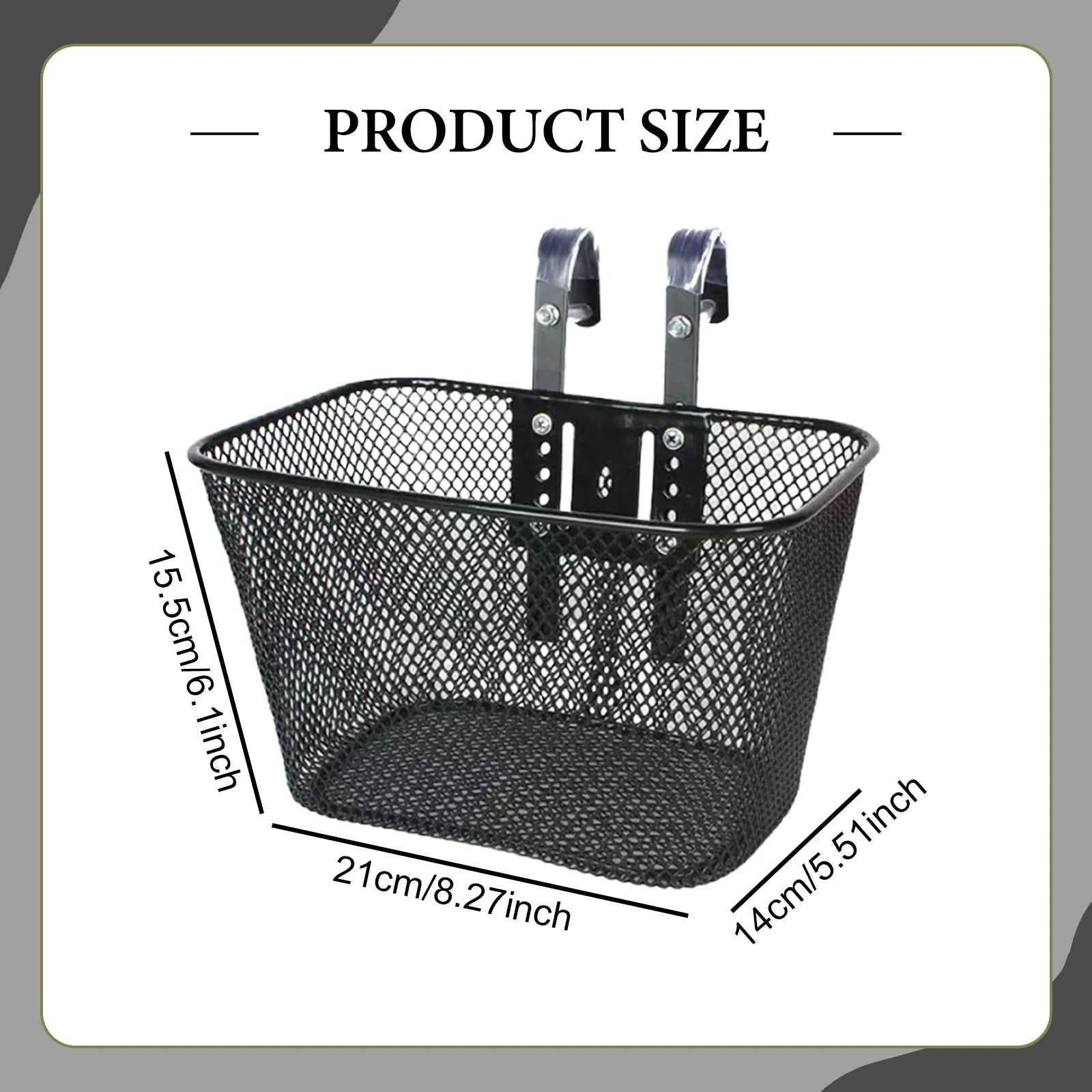 Bike Basket Front Portable Bicycle Storage Baskets Easy to Install Detachable Handlebar Basket for Adults Bicycle Accessories