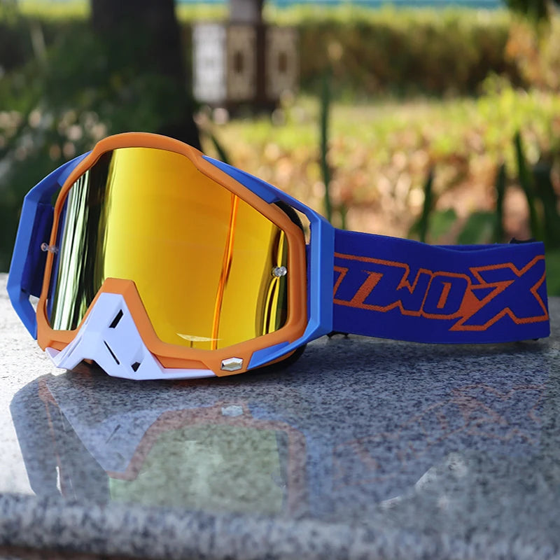 NEW Two-X Motorcycle Bike Goggles Motocross Racing ATV BMX MX Helmet Glasses Motorcross Off Road