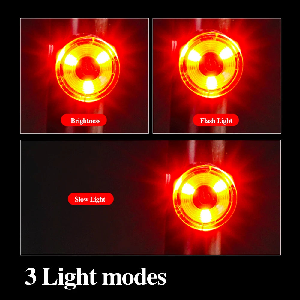Waterproof Cycling Light Portable Road Bicycle Warning Taillight Aluminum Alloy Bright Headlight Bike Accessories