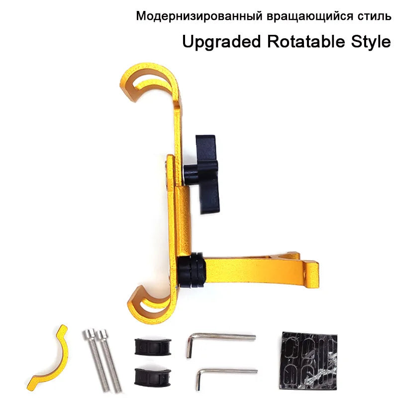 Universal 360 Rotate Metal Motorcycle Bicycle Phone Holder Aluminum Alloy Anti-slip Clip Bracket GPS Bike Phone Stand For Phone