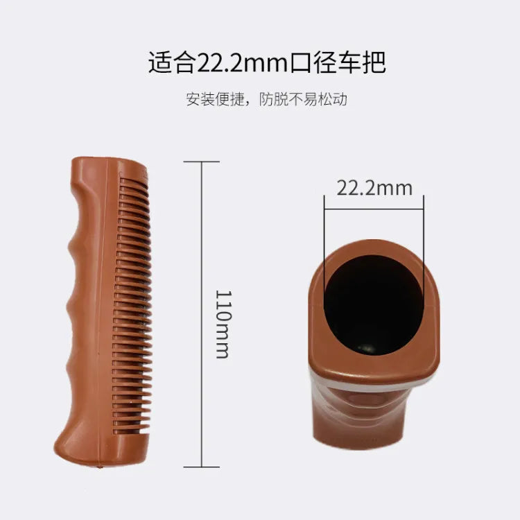 Q029 Bike Grips Retro Vintage Bike City Bicycle Grips Comfortable Classic Old Models Folding Non-slip Rubber Shock Absorbers