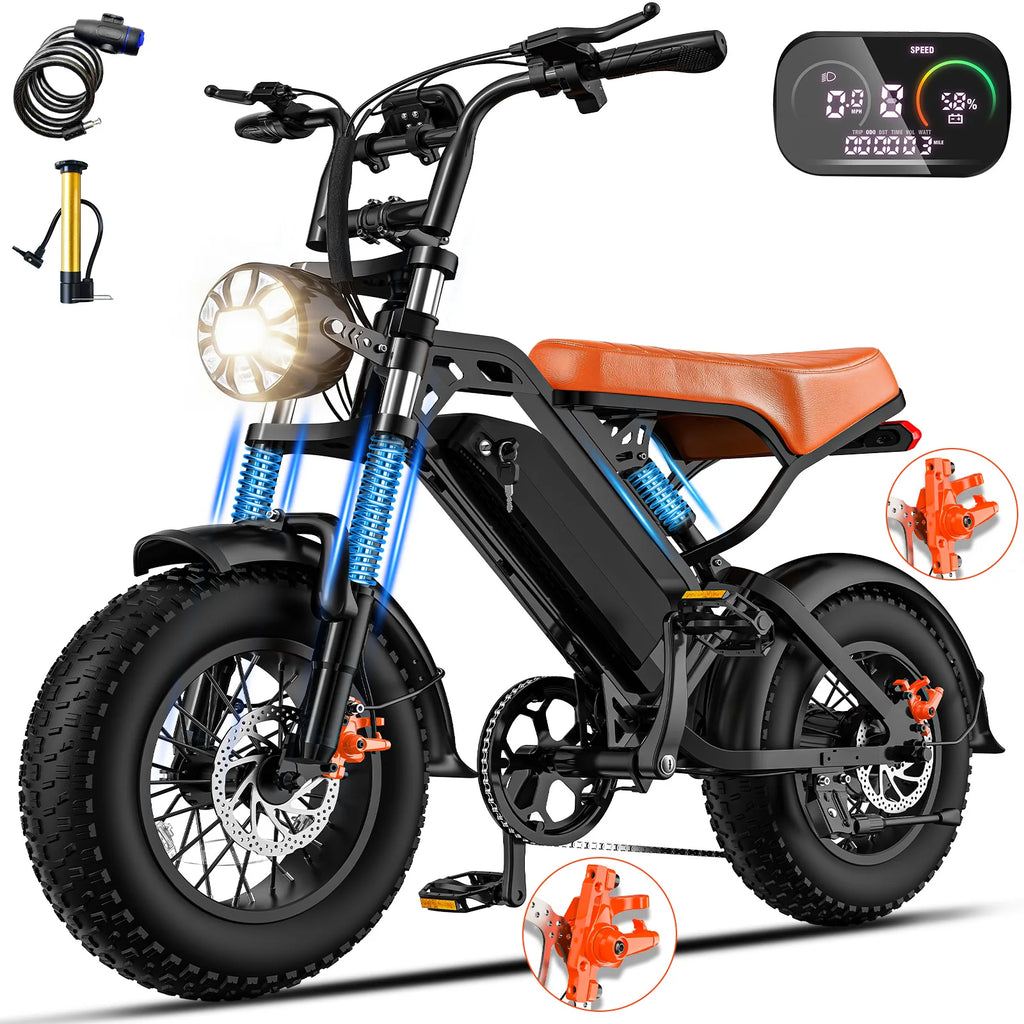1200W 48V 18Ah Adult Electric Dirt Bike – 28MPH, 5-Speed, 500LB Capacity All-Terrain Motorcycle
