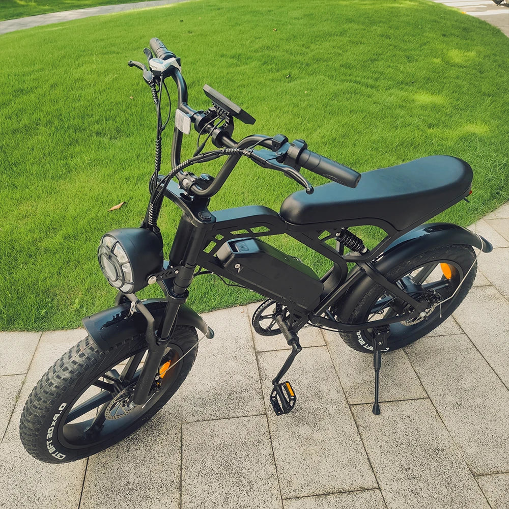 YTYIN V20 Fat Tire Electric Bike In EU USA Warehouse 48v Fat Tire E-bike 25km/h Fat Tire Electric Bicycles For Adults