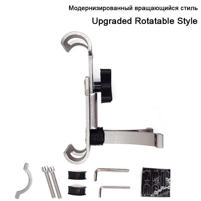 Universal 360 Rotate Metal Motorcycle Bicycle Phone Holder Aluminum Alloy Anti-slip Clip Bracket GPS Bike Phone Stand For Phone