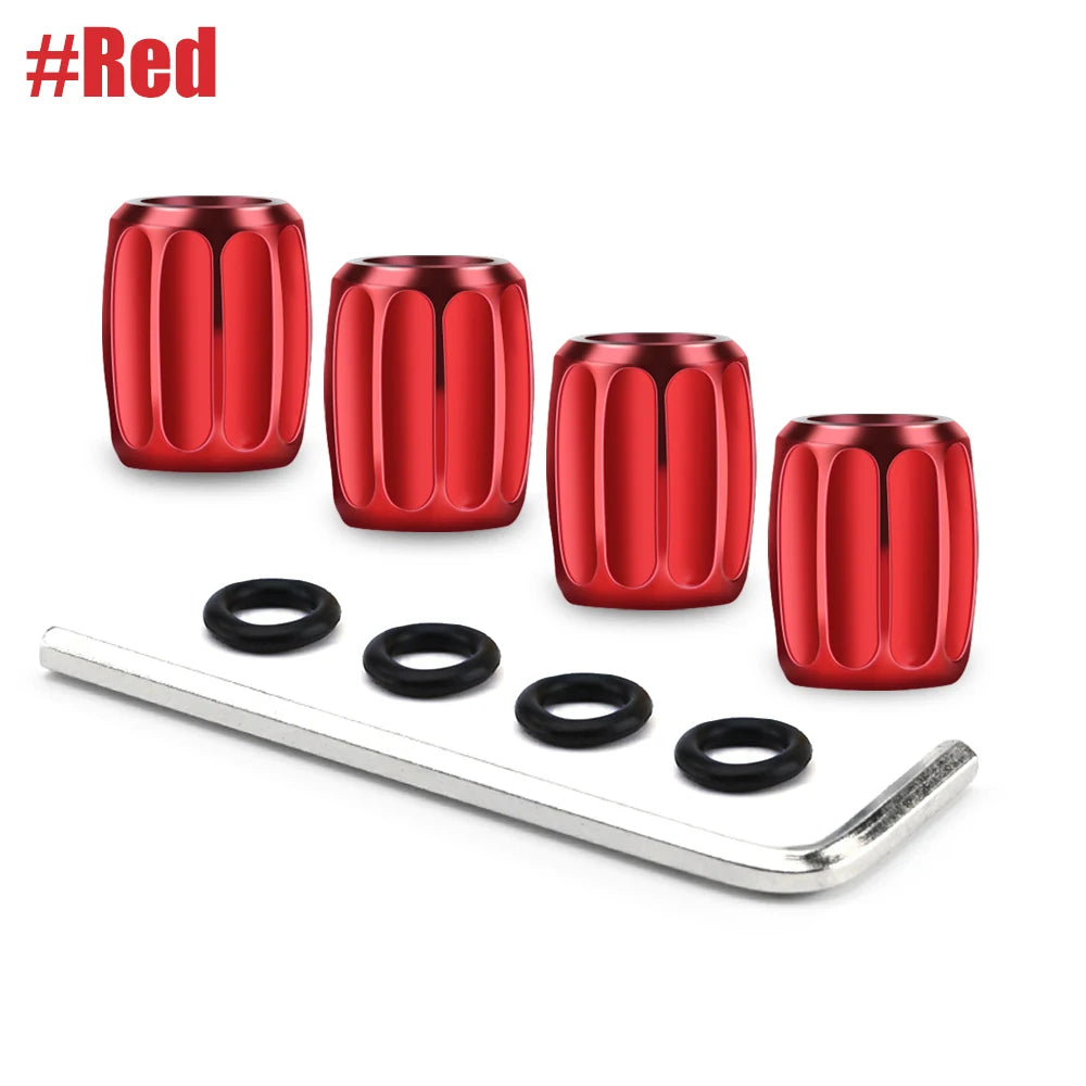 DSYCAR 1Set Anti-theft Sport Tire Valve Dust Caps Dustproof Tire Cap Valve Stem Caps for Cars , Bike, Moto New