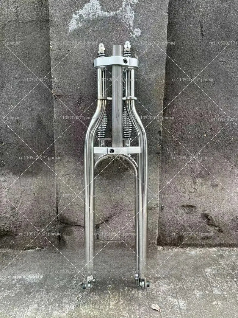 20 24 26 29 Inch Bicycle Front Fork, Low Rider Dual Spring Retro Disc Brake