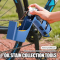 Motorcycle Bicycle Oil Stain Storage Tool Box Chain Cleaner Anti-Splash Tool Set with Chain Oil for Vehicle Maintenance