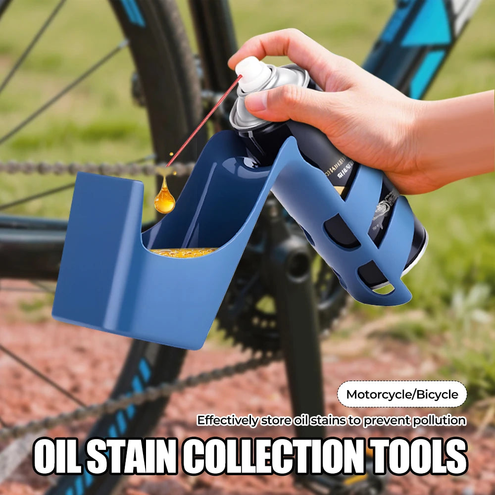 Motorcycle Bicycle Oil Stain Storage Tool Box Chain Cleaner Anti-Splash Tool Set with Chain Oil for Vehicle Maintenance
