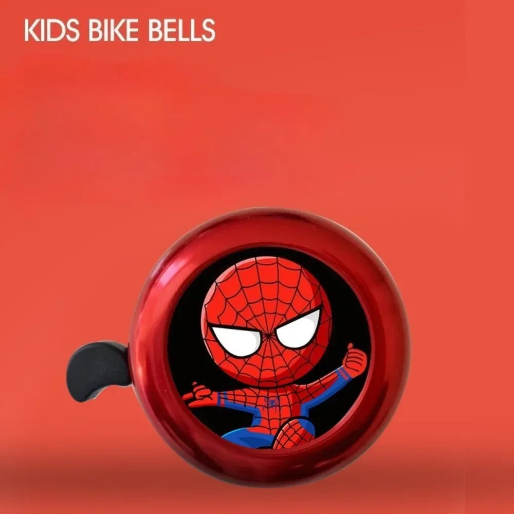 Marvel SpiderMan Bicycle Bell Cute Children MTB Bike Safe Warning Alarm Cycling Handlebar Bell Bicycle Horn Cycling Accessories
