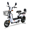 YTYIN 350W Electric City Bike Steel Frame Smart Electronic 48V Ebike Factory Outlet Two Seats Scooter 14-Inch Cheap Electric Bic