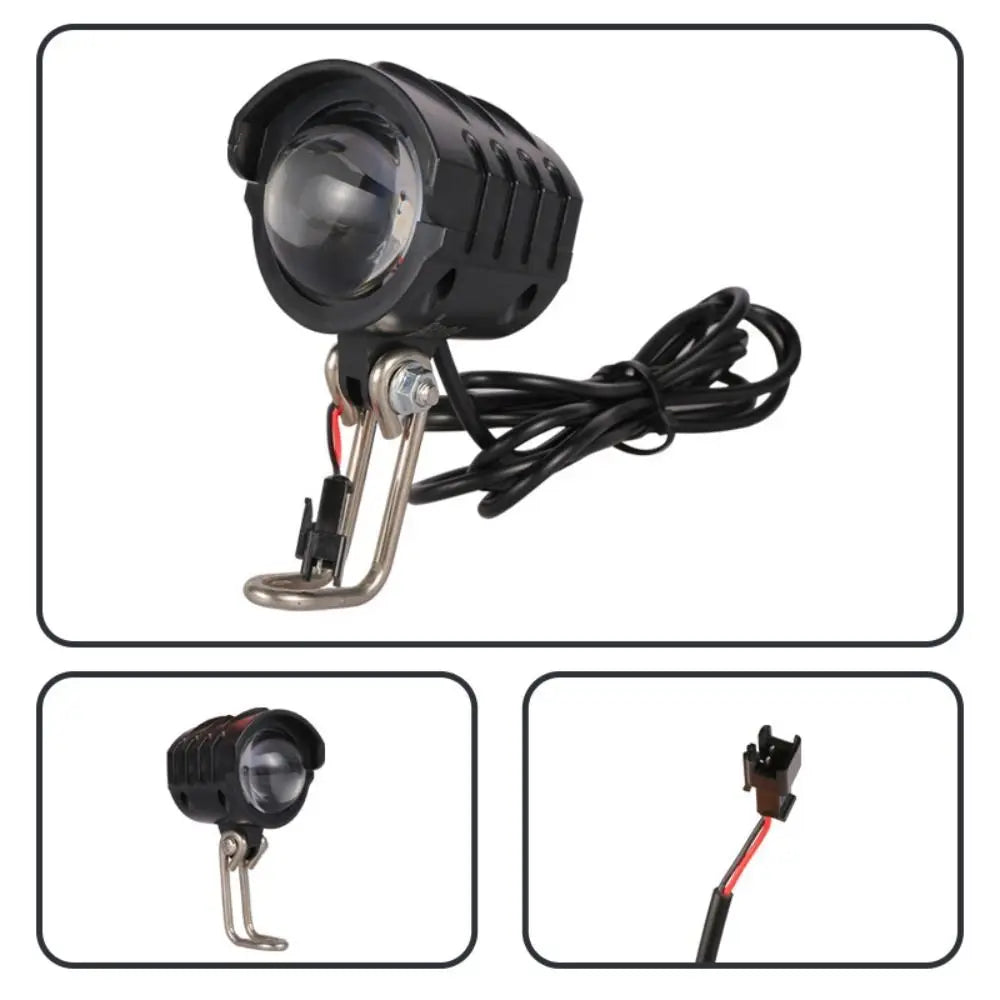 6V Electric Bicycle Headlight IPX6 Waterproof 150LUX Bike Headlight Lamp LED Safe Bicycle Light For Bafang eBike BBS BBS01B