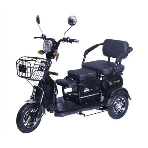 "Adult Electric Tricycle 48V/60V Open Body 3-Wheel Cargo & Passenger Bike for Urban Commute & Transport"