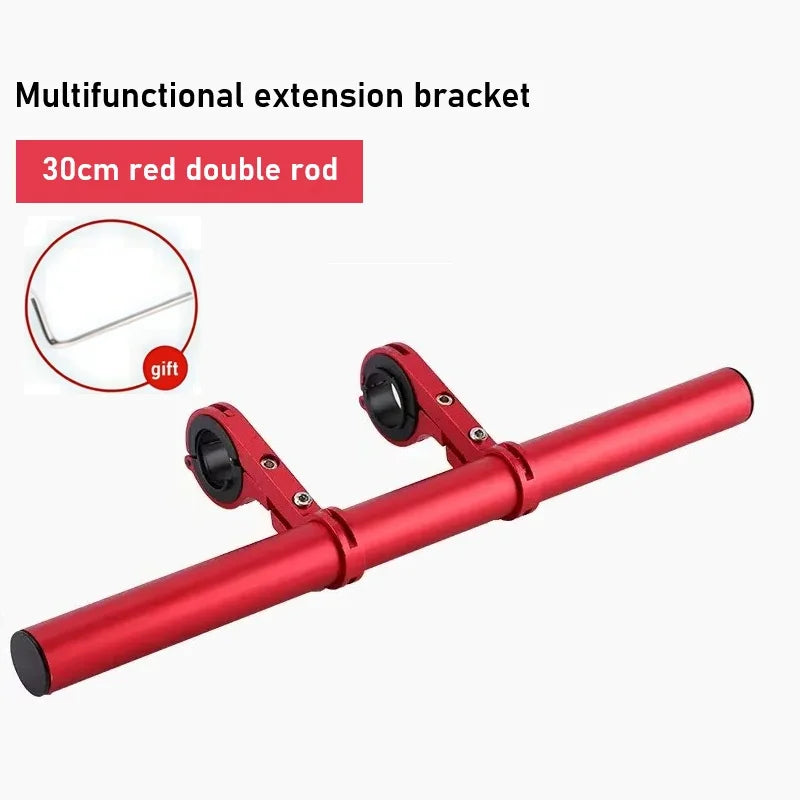 10/20/30cm Motorcycle Handlebar Extender Bracket Bike Bicycle Scooter Parts Mobile Phone Holder Support Headlight Mount Stand