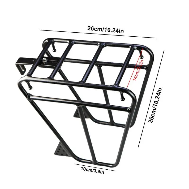 Mountain Road Bike Front Cargo Rack Bicycle Front Fork Luggage Bracket Adjustable Bike Side Mount Bag Stand Cycling Accessories