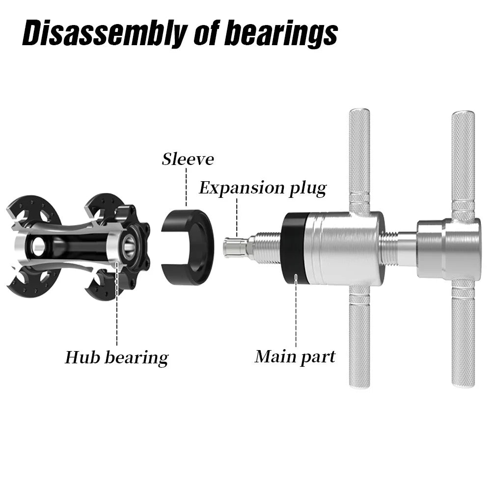 Bicycle Hub Bearing Removal Tool Stand with Freehub Body – Bike Hub Maintenance Tool
