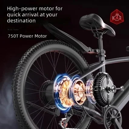 Electric Bike 26 Inch, E-bike Mountain Bicycle for Adults, Lightweight Commuter Off-Road Ebike, Electric Bicycle