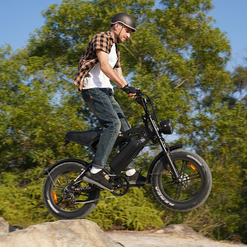 YTYIN V20 Fat Tire Electric Bike In EU USA Warehouse 48v Fat Tire E-bike 25km/h Fat Tire Electric Bicycles For Adults