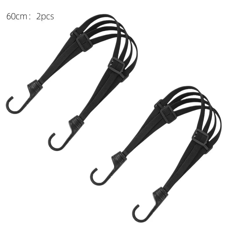 Motorcycle Helmet & Luggage Fixing Strap – High-Elasticity Adjustable Elastic Cord (60cm/90cm) for E-Bike & Bike