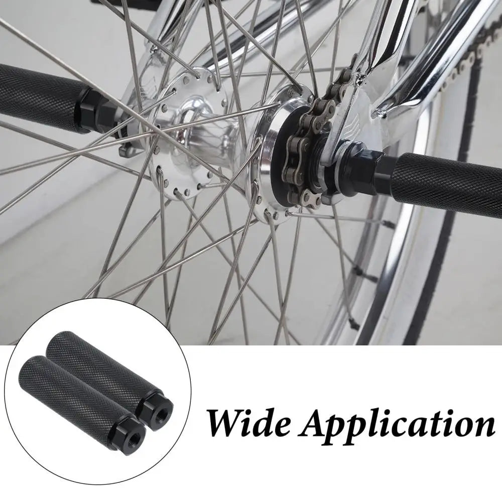 DOMEN Bike Pegs Aluminum Alloy Anti Skid Lead Foot For BMX Bike Fit 3/8'' Axle Footrest-Lever Bike Pegs Bicycle Accessories
