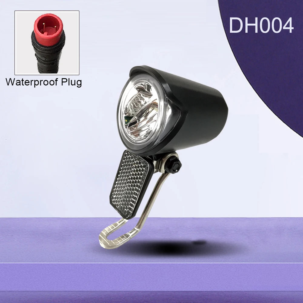 Bicycle Light Electric Headlight DH004 TailLight DR001 6V-60V 2Pin SM Waterproof Plug Bicycle Lights Cycling Lamp Accessories