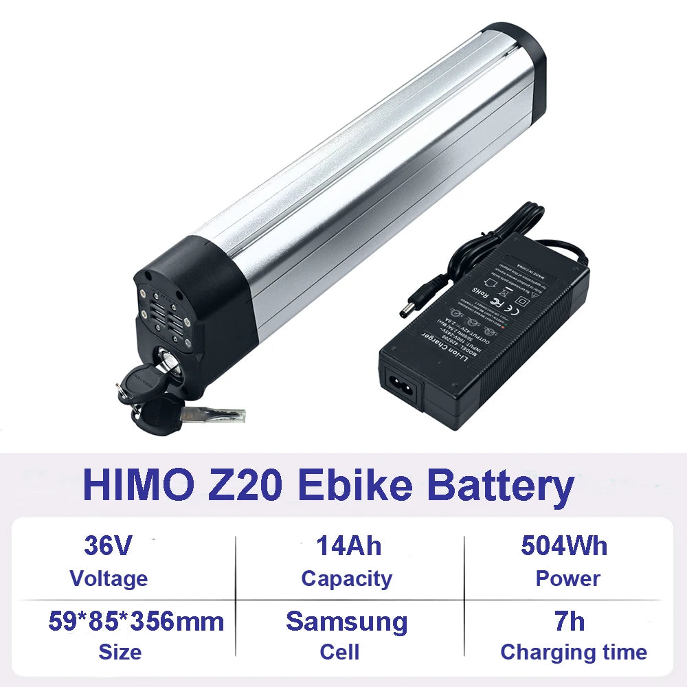 36V 10Ah 48V 10Ah Ebike Lithium Battery HIMO C20 C30 Z16 Z20 ZB20 Folding Electric Bike Bicycle Li-ion Battery