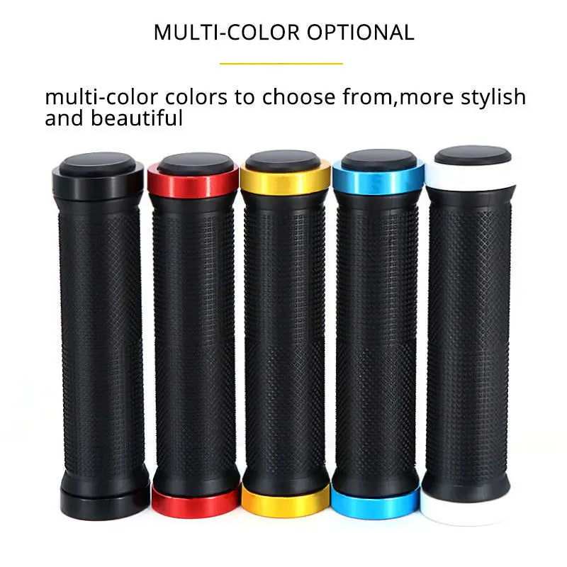 Bicycle Grips BMX Bike Handbar Grips Rubber Bilateral Lock Mountain MTB Bikes Handlebar Grips Non-slip Cycling Bike Accessories