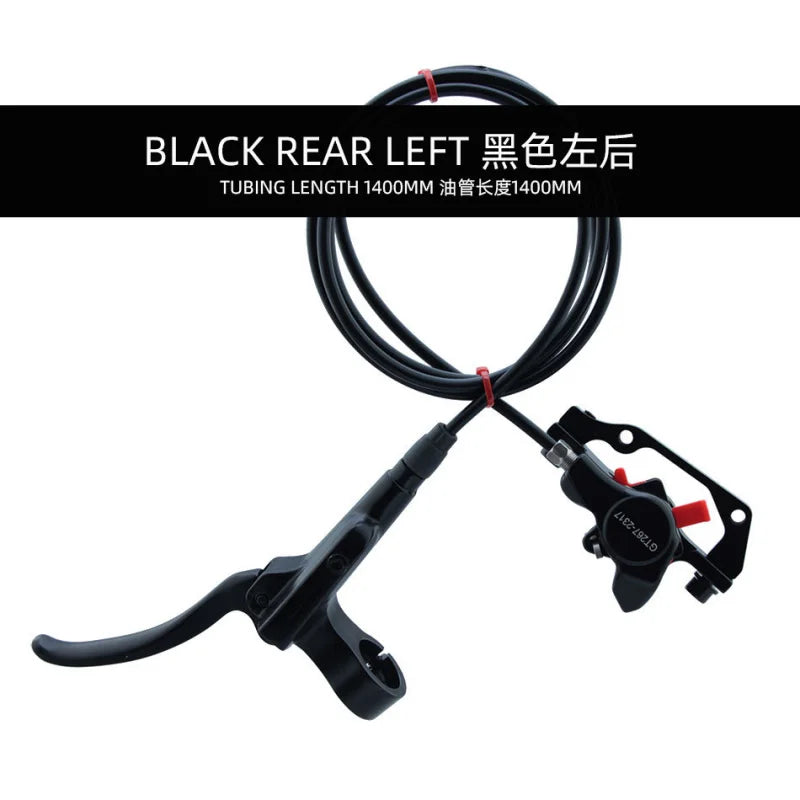 For NFOX GT268 MTB Oil Rotor Caliper 160mm Disc Brake Hydraulic Brakes CNC Bicycle Parts Black Red
